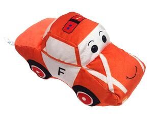 S & B Candy & Toy Co orange  car taxi plush
